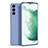 Coque Ultra Fine Silicone Souple 360 Degres Housse Etui S08 pour Samsung Galaxy S21 Plus 5G Gris Lavende