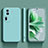 Coque Ultra Fine Silicone Souple 360 Degres Housse Etui YK2 pour Oppo Reno11 Pro 5G Cyan