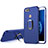 Coque Ultra Fine Silicone Souple avec Support Bague Anneau A01 pour Huawei Honor 7X Bleu