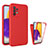 Coque Ultra Fine Silicone Souple Housse Etui 360 Degres Avant et Arriere pour Samsung Galaxy A72 5G Rouge