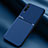 Coque Ultra Fine Silicone Souple Housse Etui avec Aimante Magnetique pour Samsung Galaxy A50 Bleu