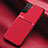 Coque Ultra Fine Silicone Souple Housse Etui avec Aimante Magnetique pour Samsung Galaxy S21 FE 5G Rouge