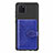 Coque Ultra Fine Silicone Souple Housse Etui avec Aimante Magnetique S02D pour Samsung Galaxy Note 10 Lite Bleu