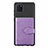 Coque Ultra Fine Silicone Souple Housse Etui avec Aimante Magnetique S02D pour Samsung Galaxy Note 10 Lite Violet