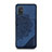 Coque Ultra Fine Silicone Souple Housse Etui avec Aimante Magnetique S03D pour Samsung Galaxy A71 4G A715 Bleu