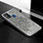 Coque Ultra Fine Silicone Souple Housse Etui avec Aimante Magnetique S04D pour Samsung Galaxy M21s Gris
