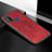 Coque Ultra Fine Silicone Souple Housse Etui avec Aimante Magnetique S04D pour Samsung Galaxy M21s Rouge