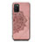 Coque Ultra Fine Silicone Souple Housse Etui avec Aimante Magnetique S05D pour Samsung Galaxy A03s Or Rose