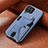 Coque Ultra Fine Silicone Souple Housse Etui avec Aimante Magnetique S05D pour Samsung Galaxy M32 4G Bleu