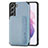 Coque Ultra Fine Silicone Souple Housse Etui avec Aimante Magnetique S05D pour Samsung Galaxy S21 5G Bleu