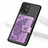 Coque Ultra Fine Silicone Souple Housse Etui avec Aimante Magnetique S09D pour Samsung Galaxy A91 Violet