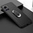 Coque Ultra Fine Silicone Souple Housse Etui avec Support Bague Anneau Aimante Magnetique A01 pour Motorola Moto Edge 30 Ultra 5G Noir
