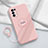 Coque Ultra Fine Silicone Souple Housse Etui avec Support Bague Anneau Aimante Magnetique A01 pour Oppo Reno5 5G Rose