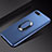 Coque Ultra Fine Silicone Souple Housse Etui avec Support Bague Anneau Aimante Magnetique A01 pour Oppo RX17 Neo Bleu