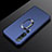 Coque Ultra Fine Silicone Souple Housse Etui avec Support Bague Anneau Aimante Magnetique A01 pour Xiaomi Mi 10 Pro Bleu