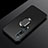 Coque Ultra Fine Silicone Souple Housse Etui avec Support Bague Anneau Aimante Magnetique A01 pour Xiaomi Mi 10 Pro Noir