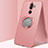 Coque Ultra Fine Silicone Souple Housse Etui avec Support Bague Anneau Aimante Magnetique A02 pour Nokia 7 Plus Or Rose