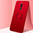 Coque Ultra Fine Silicone Souple Housse Etui avec Support Bague Anneau Aimante Magnetique A02 pour Xiaomi Redmi 8 Rouge