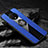 Coque Ultra Fine Silicone Souple Housse Etui avec Support Bague Anneau Aimante Magnetique A03 pour OnePlus 7T Bleu