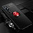 Coque Ultra Fine Silicone Souple Housse Etui avec Support Bague Anneau Aimante Magnetique A04 pour Xiaomi Mi 10 Ultra Rouge et Noir