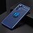 Coque Ultra Fine Silicone Souple Housse Etui avec Support Bague Anneau Aimante Magnetique A04 pour Xiaomi Mi 12 Lite 5G Bleu