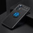 Coque Ultra Fine Silicone Souple Housse Etui avec Support Bague Anneau Aimante Magnetique A04 pour Xiaomi Mi 12 Lite 5G Bleu et Noir