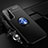 Coque Ultra Fine Silicone Souple Housse Etui avec Support Bague Anneau Aimante Magnetique A05 pour Samsung Galaxy S24 Plus 5G Bleu et Noir