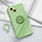 Coque Ultra Fine Silicone Souple Housse Etui avec Support Bague Anneau Aimante Magnetique A06 pour Apple iPhone 13 Mini Vert