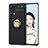 Coque Ultra Fine Silicone Souple Housse Etui avec Support Bague Anneau Aimante Magnetique JM1 pour Oppo A74 5G Petit