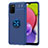 Coque Ultra Fine Silicone Souple Housse Etui avec Support Bague Anneau Aimante Magnetique JM1 pour Samsung Galaxy M02s Bleu