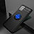 Coque Ultra Fine Silicone Souple Housse Etui avec Support Bague Anneau Aimante Magnetique JM2 pour Samsung Galaxy A71 5G Bleu et Noir