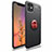 Coque Ultra Fine Silicone Souple Housse Etui avec Support Bague Anneau Aimante Magnetique pour Apple iPhone 11 Rouge et Noir