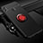 Coque Ultra Fine Silicone Souple Housse Etui avec Support Bague Anneau Aimante Magnetique pour Huawei Honor 10 Lite Rouge et Noir