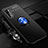 Coque Ultra Fine Silicone Souple Housse Etui avec Support Bague Anneau Aimante Magnetique pour Huawei Honor View 30 5G Bleu et Noir