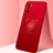 Coque Ultra Fine Silicone Souple Housse Etui avec Support Bague Anneau Aimante Magnetique pour Huawei Mate 40 Lite 5G Rouge