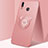 Coque Ultra Fine Silicone Souple Housse Etui avec Support Bague Anneau Aimante Magnetique pour Huawei P Smart (2019) Or Rose