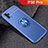 Coque Ultra Fine Silicone Souple Housse Etui avec Support Bague Anneau Aimante Magnetique pour Huawei P30 Pro Bleu