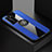 Coque Ultra Fine Silicone Souple Housse Etui avec Support Bague Anneau Aimante Magnetique pour Huawei P40 Pro Bleu