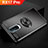 Coque Ultra Fine Silicone Souple Housse Etui avec Support Bague Anneau Aimante Magnetique pour Oppo RX17 Pro Noir