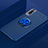 Coque Ultra Fine Silicone Souple Housse Etui avec Support Bague Anneau Aimante Magnetique pour Samsung Galaxy A70S Bleu