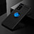 Coque Ultra Fine Silicone Souple Housse Etui avec Support Bague Anneau Aimante Magnetique pour Samsung Galaxy S20 FE 5G Bleu et Noir