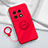 Coque Ultra Fine Silicone Souple Housse Etui avec Support Bague Anneau Aimante Magnetique S01 pour OnePlus Ace 2 5G Rouge