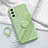 Coque Ultra Fine Silicone Souple Housse Etui avec Support Bague Anneau Aimante Magnetique S01 pour Samsung Galaxy S20 FE (2022) 5G Vert