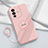 Coque Ultra Fine Silicone Souple Housse Etui avec Support Bague Anneau Aimante Magnetique S01 pour Vivo V25 Pro 5G Rose