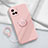 Coque Ultra Fine Silicone Souple Housse Etui avec Support Bague Anneau Aimante Magnetique S01 pour Vivo Y21a Petit