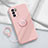 Coque Ultra Fine Silicone Souple Housse Etui avec Support Bague Anneau Aimante Magnetique S03 pour Oppo Reno6 5G Petit