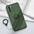 Coque Ultra Fine Silicone Souple Housse Etui avec Support Bague Anneau Aimante Magnetique S03 pour Oppo Reno6 5G Petit