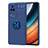 Coque Ultra Fine Silicone Souple Housse Etui avec Support Bague Anneau Aimante Magnetique SD1 pour Xiaomi Poco F4 5G Bleu