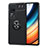 Coque Ultra Fine Silicone Souple Housse Etui avec Support Bague Anneau Aimante Magnetique SD1 pour Xiaomi Poco F4 5G Noir