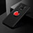 Coque Ultra Fine Silicone Souple Housse Etui avec Support Bague Anneau Aimante Magnetique SD1 pour Xiaomi Redmi Note 9S Rouge et Noir